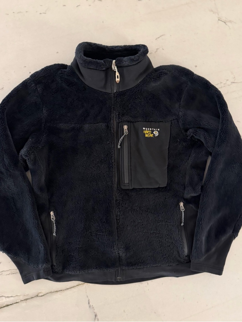 Women’s Sz XL Mountain Hardwear Black Fleece Jacket